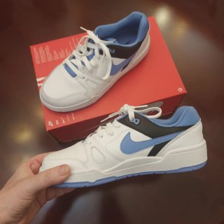 Nike Full Force LO Zapatillas Blancas y Azules