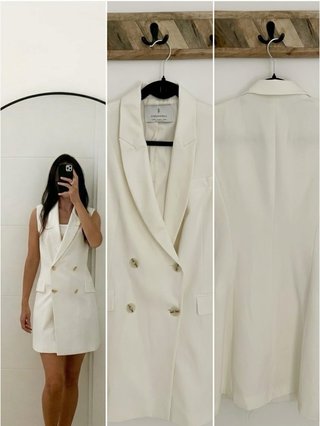 Vestido blazer sin mangas