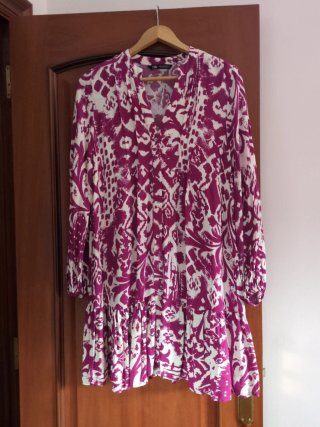 Vestido Zara estampado