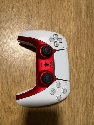 Mando PS5 DualSense Rojo metalizado y Blanco