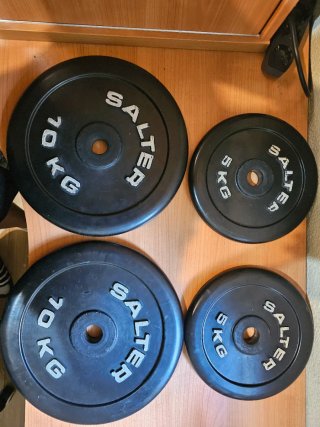 Discos de Caucho Salter 10kg y 5kg