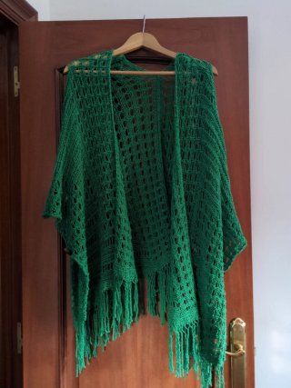Poncho Calado Verde