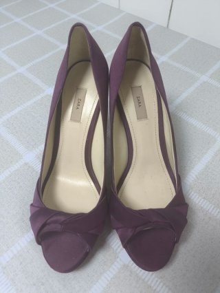 Zapatos de ceremonia Zara morados