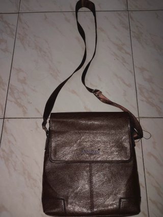 Bandolera cuero hombre, nuevo