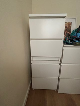 2 Mesitas de noche blancas IKEA