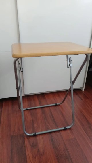 Mesa plegable auxiliar madera y metal