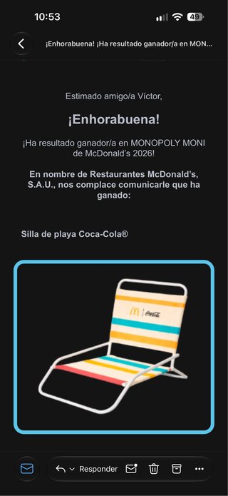 Silla de Playa McDonald's x Coca-Cola
