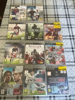 Pack Juegos PS3: FIFA, PES, Uncharted, COD