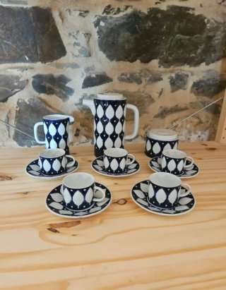 Juego cafe porcelana castro sargadelos f/73