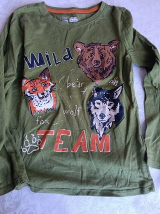 Camiseta Infantil Verde Wild Team Talla 8