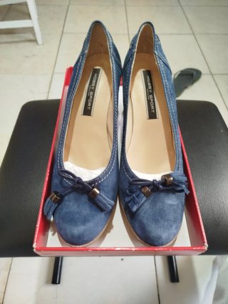 Zapatos Hobby Sport Ante Azul Talla 40