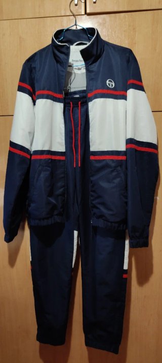 Chandal Sergio Tacchini Completo Azul y Blanco