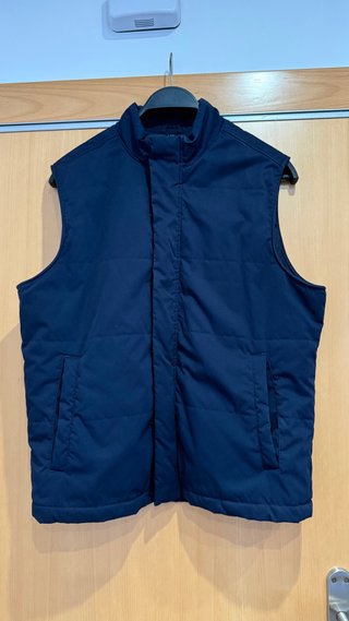 Chaleco azul hombre