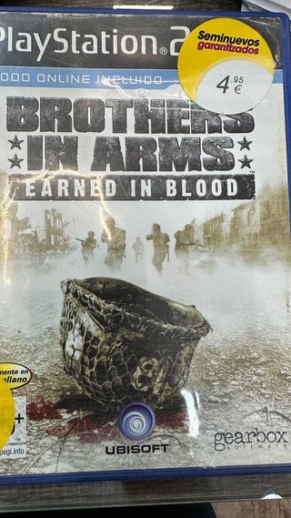 Videojuego PS2 Brothers in arms earned in blood