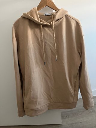 Sudadera Beige Oversize Stradivarius