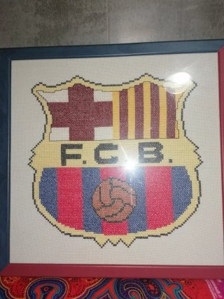 Cuadro F.C. Barcelona Bordado