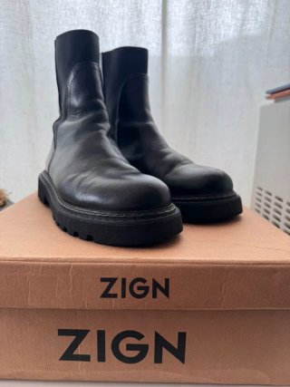 Stivaletti Zign pelle neri Tg 37