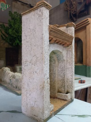 Construcción artesanal para belén