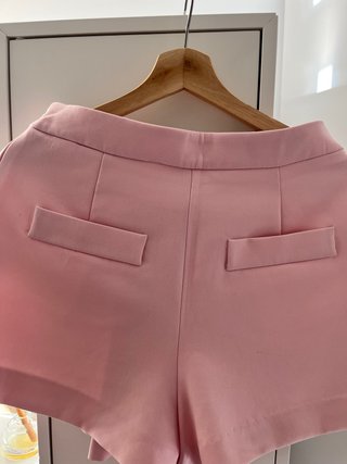 Falda pantalón rosa Zara Talla M