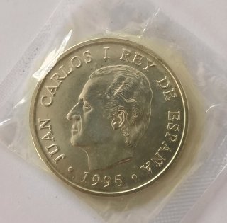 Moneda Plata 2000 ptas España 1995 Presidencia UE
