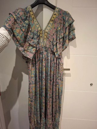 Vestido Largo Estampado Boho