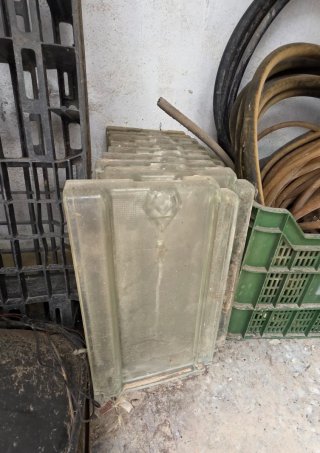 Lote 9 Tejas de cristal