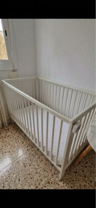 Cuna bebé IKEA SMÅGÖRA Blanca