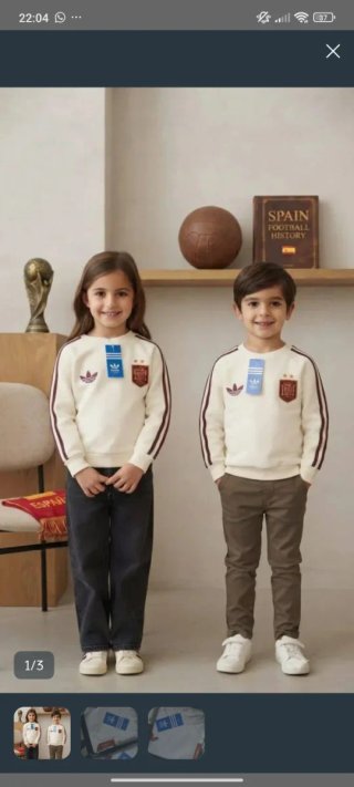 Lote de 2 Sudaderas Adidas Selección Española