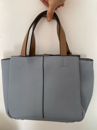 Bolso pequeño azul y marrón - nuevo con etiqueta