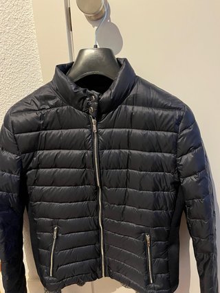 Plumífero Zara Woman Azul Marino Talla L