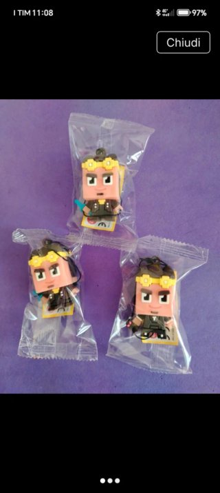 Set 3 pezzi figure Lyon 3D