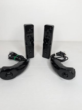 Set 2 Controller Wiimote + Nunchuk Neri Wii