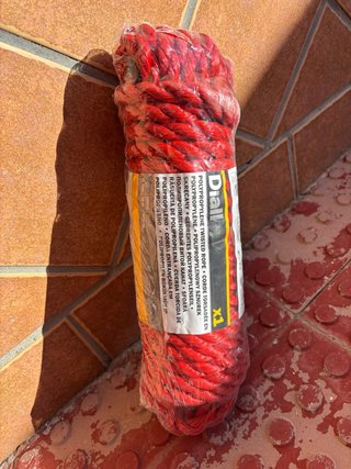 Cuerda Diall Polipropileno 15m Roja