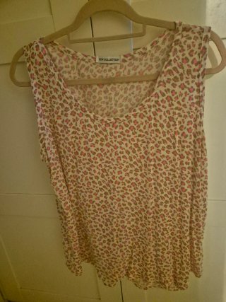 Camiseta de tirantes con estampado leopardo