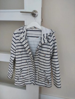 Anorak de rayas para niña talla 7-8 años