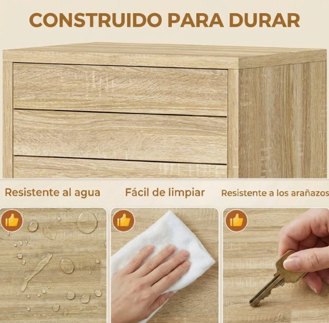Mueble Auxiliar Baño Madera