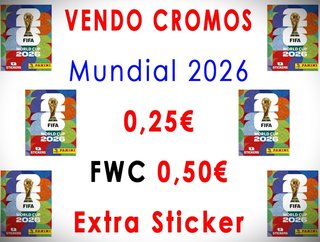 Vendo cromos mundial 2026