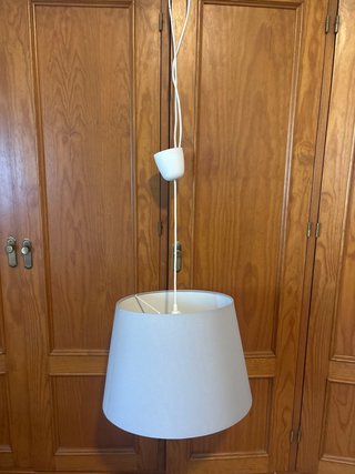 Lámpara de techo con pantalla gris