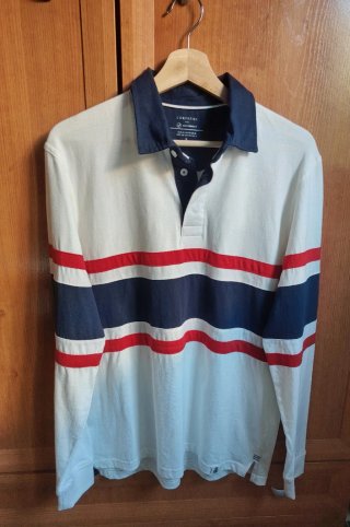 Polo Cortefiel Manga Larga Rayas Hombre Talla M