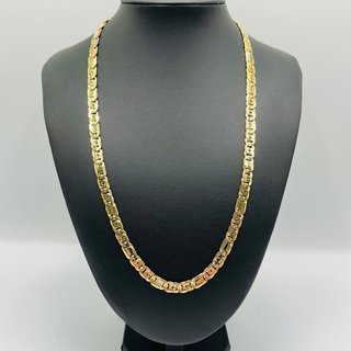 CADENA TIPO CARTIER MACIZA 2-1 7MM 18K