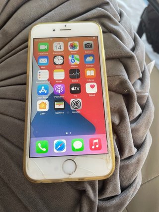 iPhone 6s Gris funda y cargador plano NEGOCIABLE