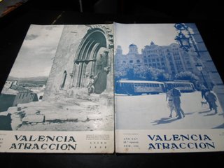 Lote 7 Revistas Valencia Atracción 1950