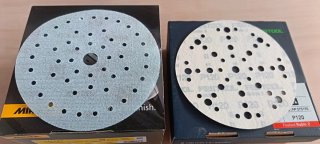 Caja lijas Festool grano 120 y Mirka grano 240