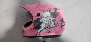 Casco infantil rosa talla M