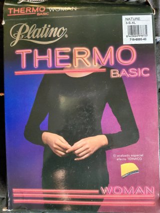 Camiseta Beige Térmica Platino Talla XL Nueva