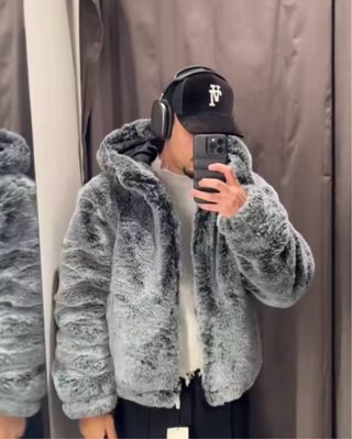 Abrigo gris Zara