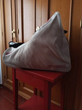 Mochila Patines 41 y Protecciones XL Decathlon