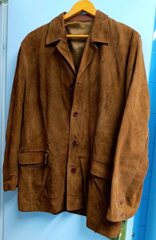 Chaqueta ante vintage marrón