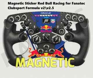 Stickers Magnéticos Red Bull Racing Fanatec