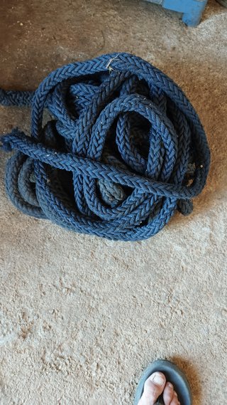 Cuerda de amarre azul